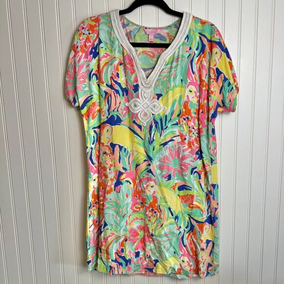 Lilly Pulitzer Harlow Tunic Dress Multicolor, Short Sleeve small J29 - Picture 5 of 9